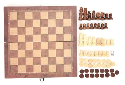 Obrázok produktu pre Skladacie šachové dosky 3 v 1 so spoločenskými hrami