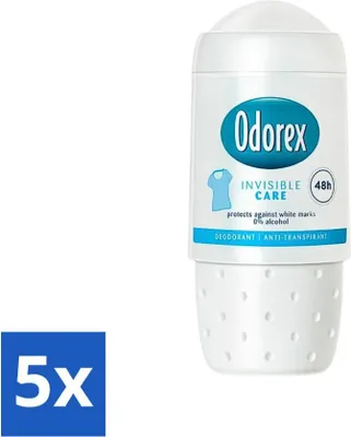 Obrázok produktu pre Odorex Deodorant Roller Invisible Care 50 ml - Hodnotné balenie - 5 kusov