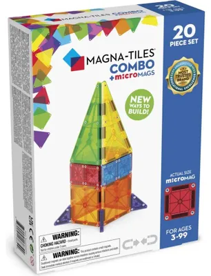Immagine prodotto di Set di magneti Magna-Tiles Combo, 20 pezzi