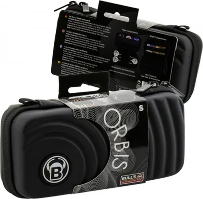 Produktbild von Bull's unisex neutral Orbis HS Carbon Darttasche Dartbox Pfeilaufbewahrung Darts-Etui black S (neutral)
