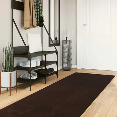 Produktbild von Mittlerer Flor weicher und waschbarer Teppich HUARTE Braun
