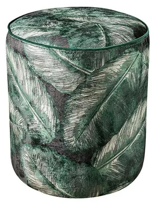 Image de Pouf Lounge Tabouret de pied Ottoman Tabouret rond Pouf de siège Lounge