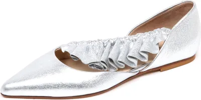 Produktbild von F4172 ballerina donna silber ANNA BAIGUERA MALIKA scarpe crackled shoe woman
