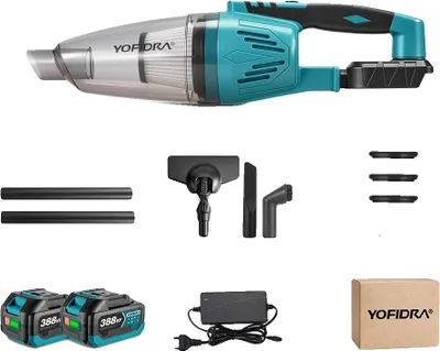 Zdjęcie produktu dla Odkurzacz elektryczny, moc ssania 1500 W, dwufunkcyjna konstrukcja, 2x zestaw akumulatorów