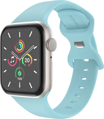 Produktbild von imoshion Silikon-Armband⁺ für Watch Series 1 t/m 9 / SE (38/40/41 mm) | Series 10 / 11 (42 mm) - Größe S/M - Sapphire Blue