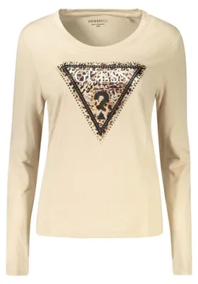 Immagine prodotto di Guess Jeans T-Shirt Maniche Lunghe Donna Beige