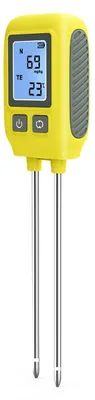 4-in-1 Bodentester: N/P/K & Temperatur, Edelstahlsonde