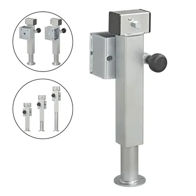 Produktbild von Abstellstützen Anhängerstütze Stütze Schwenkstützen Anhänger Trailer Heckstücke Schwenkstütze 60x60mm klappbar SF60 D42 SW19 410-655mm 1300kg