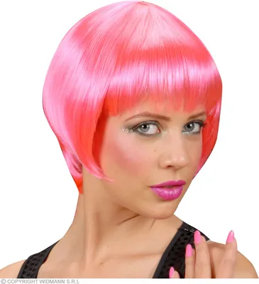 Produktbild von WIDMANN Perücke rosa in Box 8003558008605