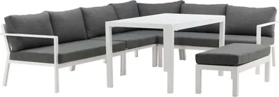 Produktbild von Ramos Lounge-Set 3 Teile grau,weiß.