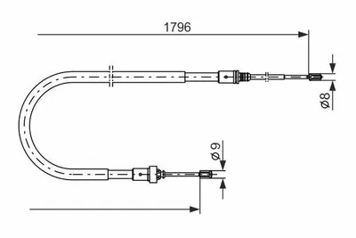 Produktbild von Bosch Seilzug, Feststellbremse  1 987 477 235