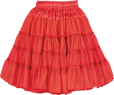 Produktbild von T0724-0500 rot Petticoat-Unterrock 2 Lagen Einheitsgröße