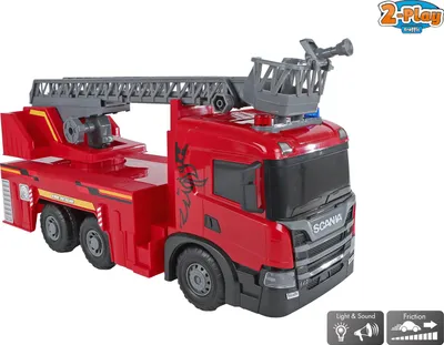 Obrázek produktu pro Hračka hasičské auto Scania se světlem a zvukem 2-Play