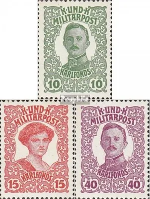 Produktbild von Briefmarken Österr.-Bosnien-Herzeg. 1918 Mi 144-146 (kompl.Ausg.) gestempelt Karl I.
