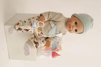 Produktbild von Schildkröt Baby Puppe Trink-/Nässbaby Finn Gr. 40 Malhaar Schlafaugen 1440302