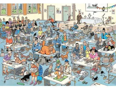 Produktbild von Jan van Haasteren - Die Katzenshow (1000 Teile), 1000 Stück(e), Landschaft, 15 Jahr(e)