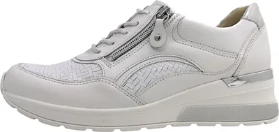 Image de Waldläufer H-Clara chaussures à lacets sportives blanches, taille 37,5