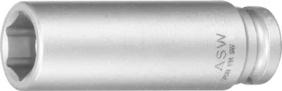 Image de ASW Douille longue avec aimant à ressort 1/4"13mm , 070063