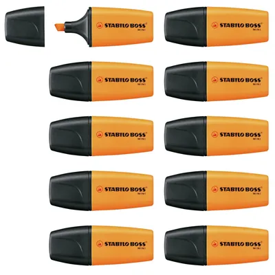 Produktbild von STABILO Textmarker -  BOSS MINI - 10er Pack - orange