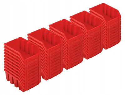 Produktbild von Pafen Ergobox 2 Lagerbox 50 Stück Rot