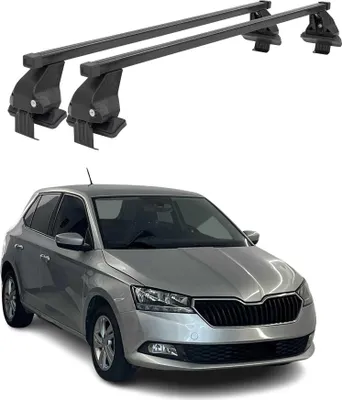 Image de Barres Transversales Menabo pour Skoda Fabia III 2015-2020 Noir