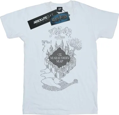 Produktbild von Harry Potter - "The Marauder's Map" T-Shirt für Herren BI29321 (S) (Weiß)