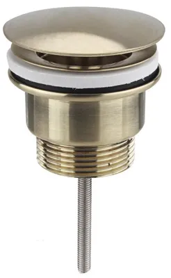 Produktbild von Sapho Nicht verschließbare Waschbecken-Ablaufgarnitur 5/4", große Stopfen, 10-55mm, Gold matt