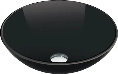 Immagine prodotto di Mexen Mira lavabo da appoggio in vetro 42 x 42 cm, nero - 24124270