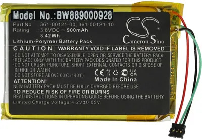 Produktbild von vhbw Akku kompatibel mit Garmin Edge 530, 830 GPS Tracker, Navigationsgeräte (900 mAh, 3,8 V, Li-Polymer)
