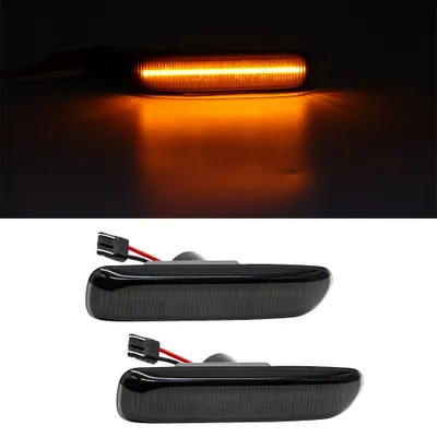 Für BMW E46 Limo Touring Coupe Cabrio Compact LED Seitenblinker Blinker Schwarz in der Farbe Schwarz von Goingfast