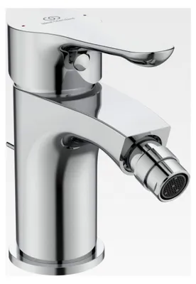 Produktbild von Bidetarmatur mit einer Auslaufhöhe von 70 mm, wassersparende Handbrause und Ablaufgarnitur, einfache Reinigung, verstellbarer Auslauf – Chrom (50 x 145 x 131 mm)