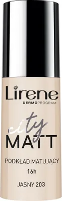 Produktbild von Lirene City Matt Foundation 203 Hell - Mattierende Flüssige Foundation, 30 ml