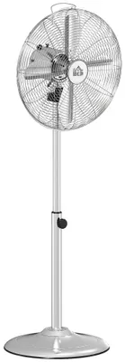 Produktbild von AIORBER Standventilator 87-120 cm, höhenverstellbar, 70° oszillierend, 3 Geschwindigkeiten, Metalllüfter mit verstellbarem Neigungswinkel Silber