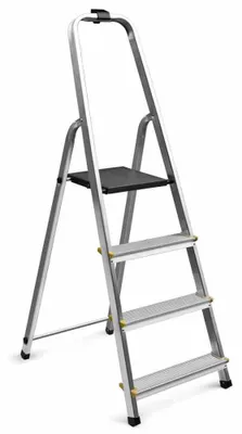 Produktbild von Aluminium-Haushaltsleiter 4 Stufen