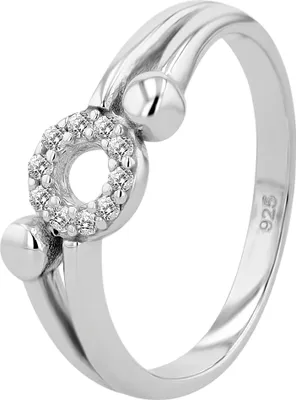 Produktbild von 925/- Echt Silber Damenring "Pansy", rhodiniert