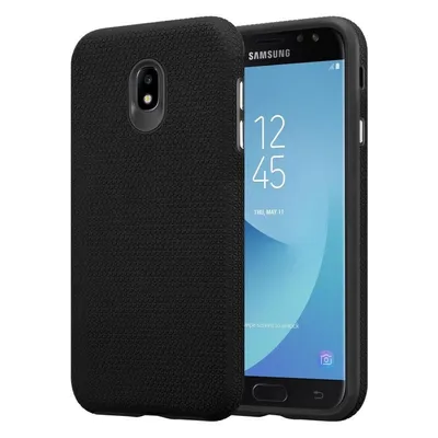 Image de Cadorabo Housse de protection pour Samsung Galaxy J7 2017 Housse en noir Outdoor Etui hybride Housse de téléphone portable extra grip antidérapant