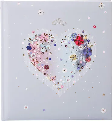 Produktbild von Goldbuch Hochzeitsbuch „Hearts of Flowers“, 23 x 25 cm