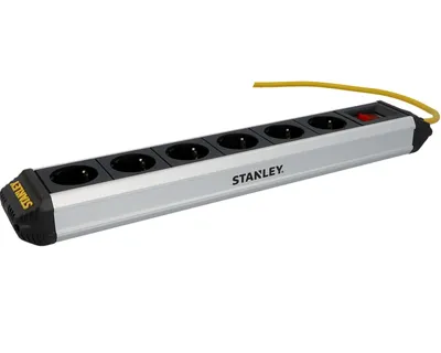 Image de bâti de prises 6x en aluminium 3m avec interrupteur