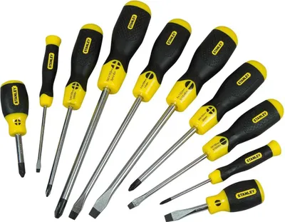 Immagine prodotto di Stanley 5-64-977 Set di cacciaviti con impugnatura a cuscino FLD/PH, 10 pezzi