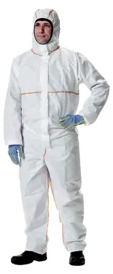 Produktbild von ProShield 20 SFR Schutzanzug mit Kapuze, Kategorie III, Typ 5, 6 und EN 14116 Index 1 | Weiß Größe XL