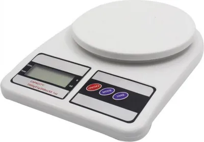 Obrázek produktu pro Kuchyňská váha Rosberg R51651A, do 7 kg, přesnost do 1 g, LCD, tára, bílá