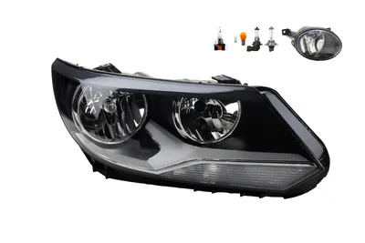 Produktbild von Scheinwerfer passend für VW Tiguan 5N 06/ 11- H7 H15 Rechts + Nebel + Leuchtmit. 5N1941006 5N1941006B 5N1941006C 5N1941030 5K0941700F 5K0941700 Johns