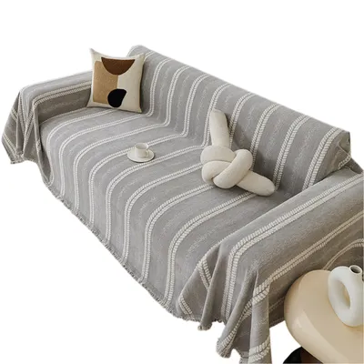 Produktbild von Sofa Überzug, Couch überzug, Sofaüberwurf, Sofa-Schutzhülle für 2 Sitzer, Hellgrau, 180X260cm