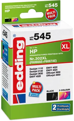 Produktbild von EDDING HP Nr. 302XL black + color doppelpack