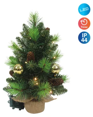 Zdjęcie produktu dla Sztuczna choinka ze światełkami i bombkami 45 cm Choinka 5307917