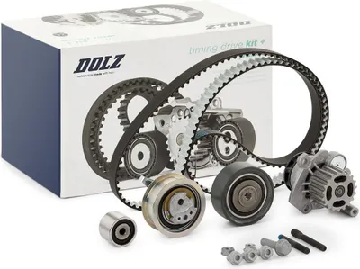 Produktbild von DOLZ KD156 Zahnriemensatz + Wasserpumpe für VW GOLF VI (5K1) GOLF PLUS (5M1, 521) für AUDI A3 Sportback (8PA) A3 Schrägheck (8P1) für SEAT