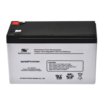 Produktbild von Sunstone 12V 9Ah aufladbarer AGM Stromspeicher VRLA Bleiakku F2 für USV Solar Alarmanlage