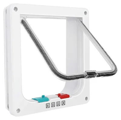 Image de Verrou de sécurité 4 directions pour chat, en plastique ABS, pour fenêtres et portes