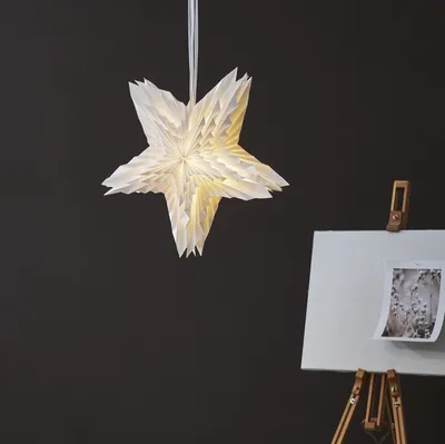 Zdjęcie produktu dla Gwiazda wisząca biala WHITE 50 cm