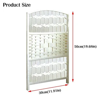 Zdjęcie produktu dla Składany parawan, 4-6 paneli, kolor biały, wysokość 117 cm